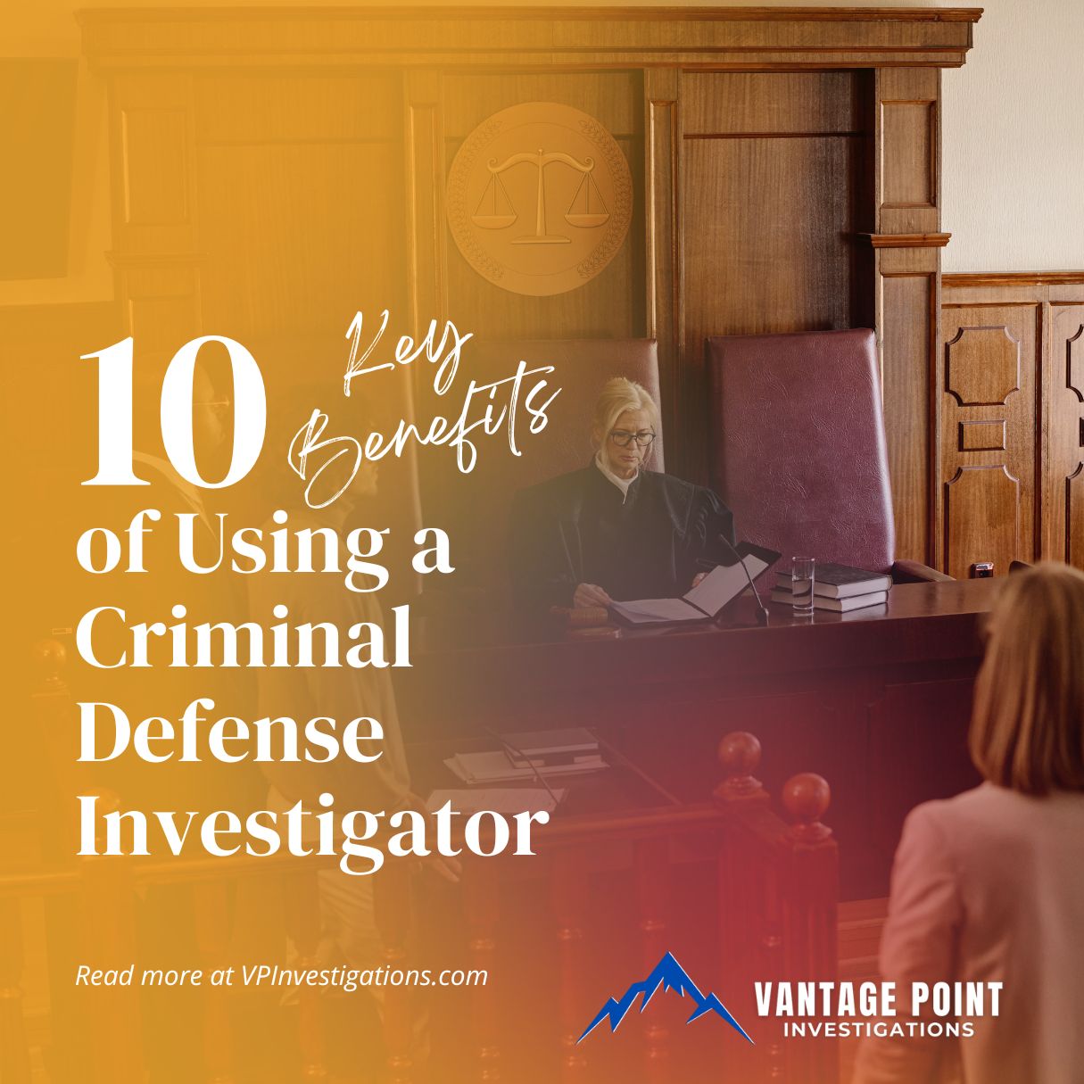 Benefits Criminal Defense Investigator